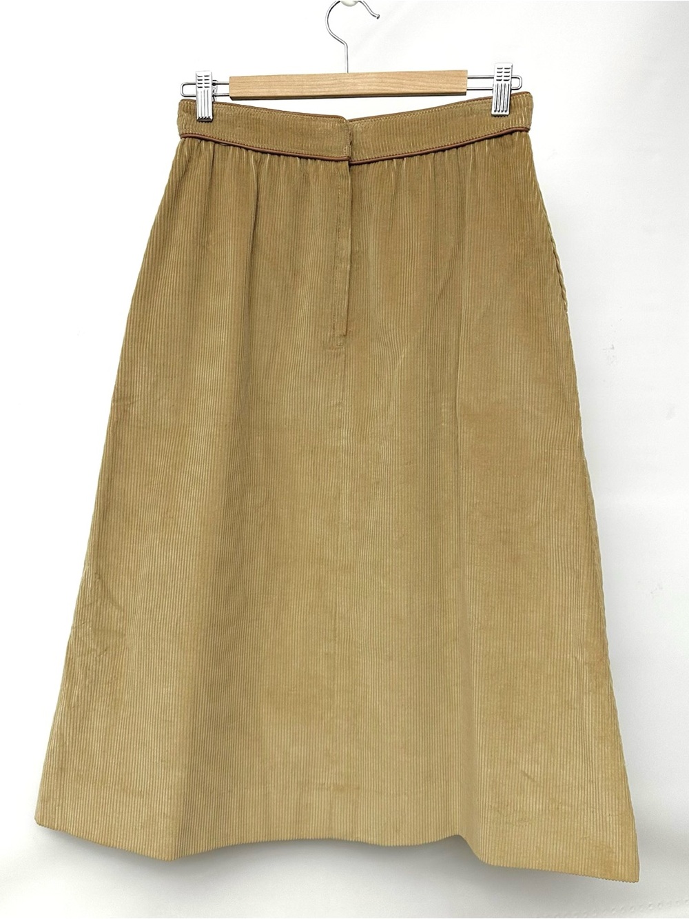 VTG 70’s The Villager Tan Corduroy A-Line Skirt - Union - Picture 3 of 9
